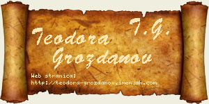 Teodora Grozdanov vizit kartica